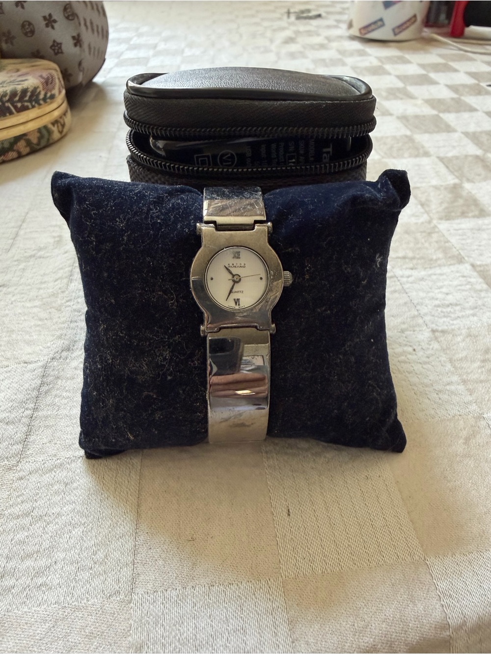 Anne Klein Silver Tone Women's Bracelet Watch with White Dial